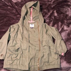 4t zip up girls’ light coat